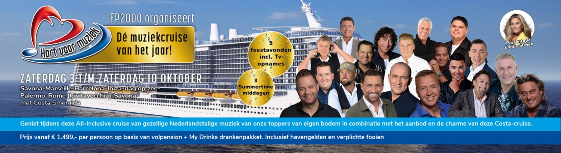 Hart voor Muziek Tv-Artiestencruise 2026