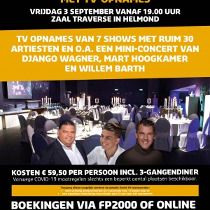 Hart voor Muziek Dinnershow met Tv-opnames