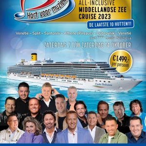 Ook Vinzzent gaat met Hart voor Muziek mee op cruise