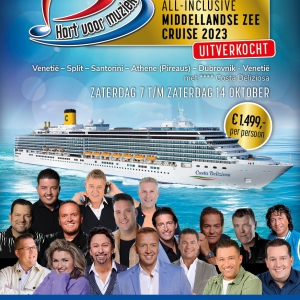 Hart voor Muziek Tv-artiestencruise uitverkocht