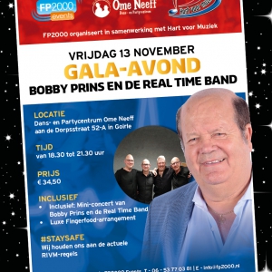 Gala-avond met Bobby Prins en Real Time Band