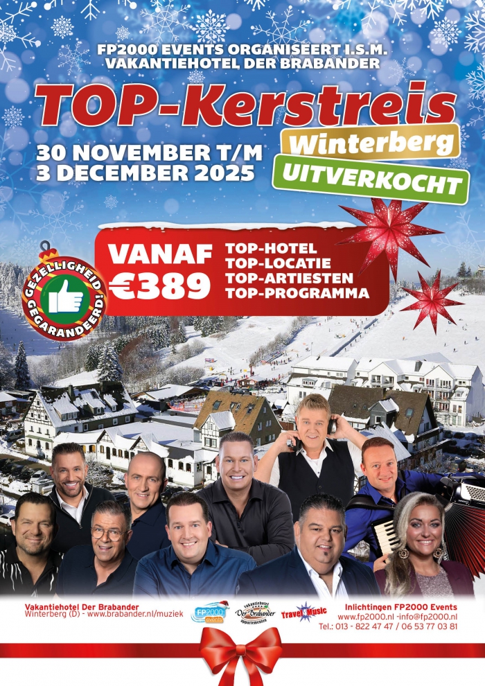 TOP-Kerstreis 30 nov. t/m 03 dec. 2025