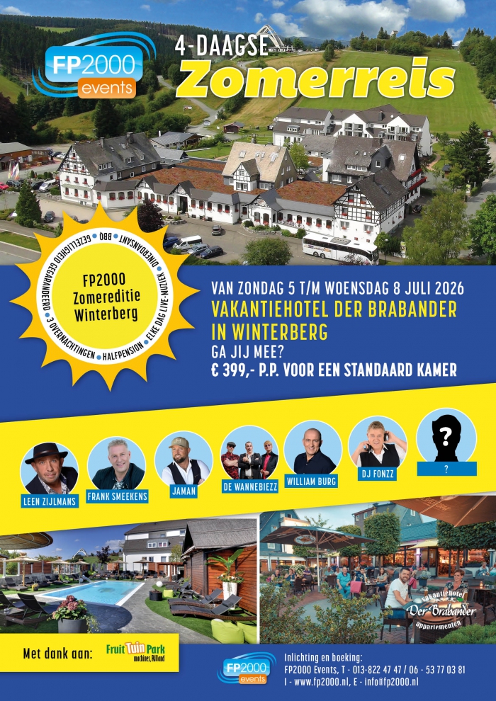 FP2000 Zomerreis 2026