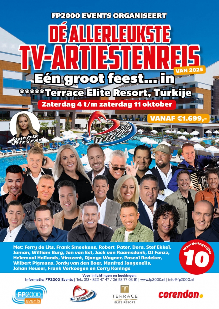 Hart voor Muziek Tv-Artiestenreis 2025