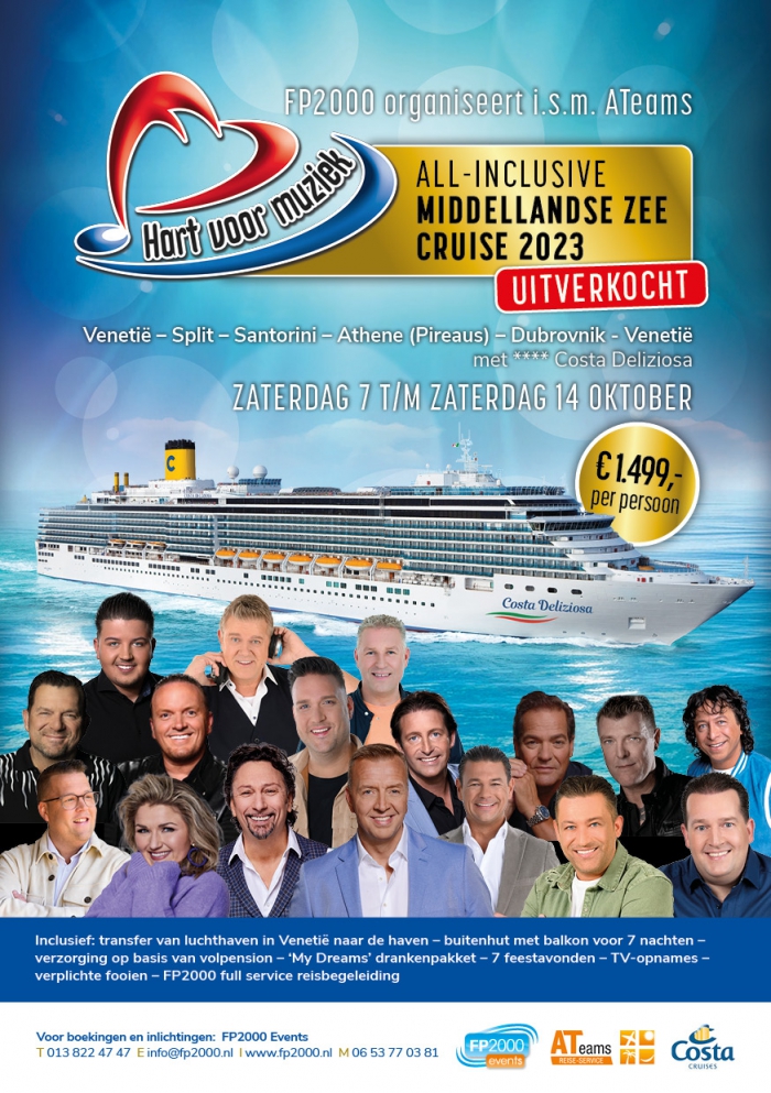 Hart voor Muziek Tv-Artiestencruise 2023