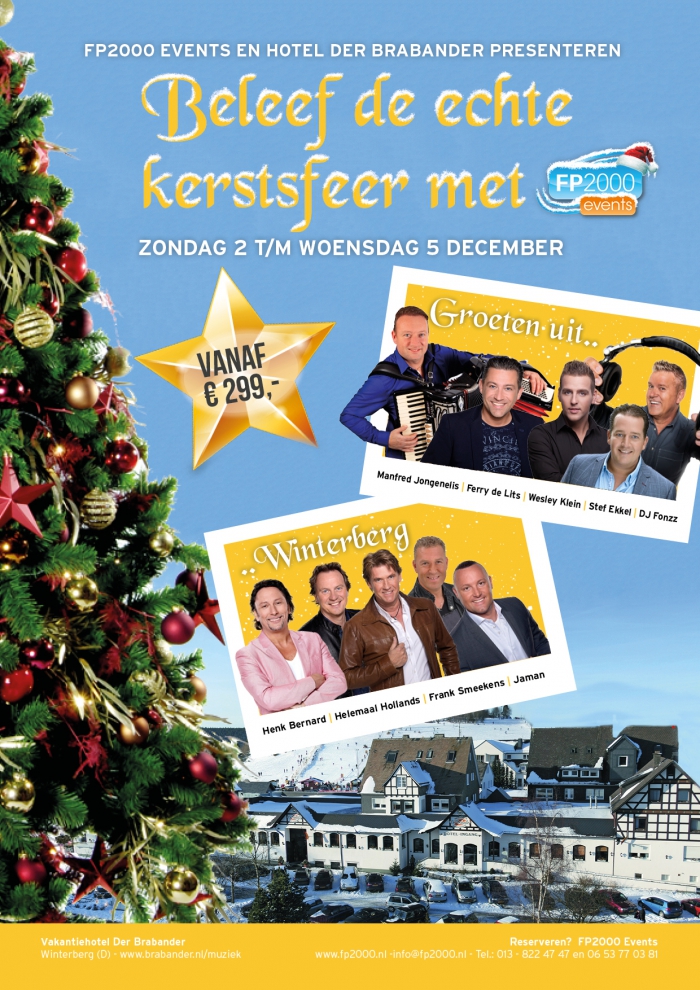 TOP-Kerstreis 2 t/m 5 december 2018