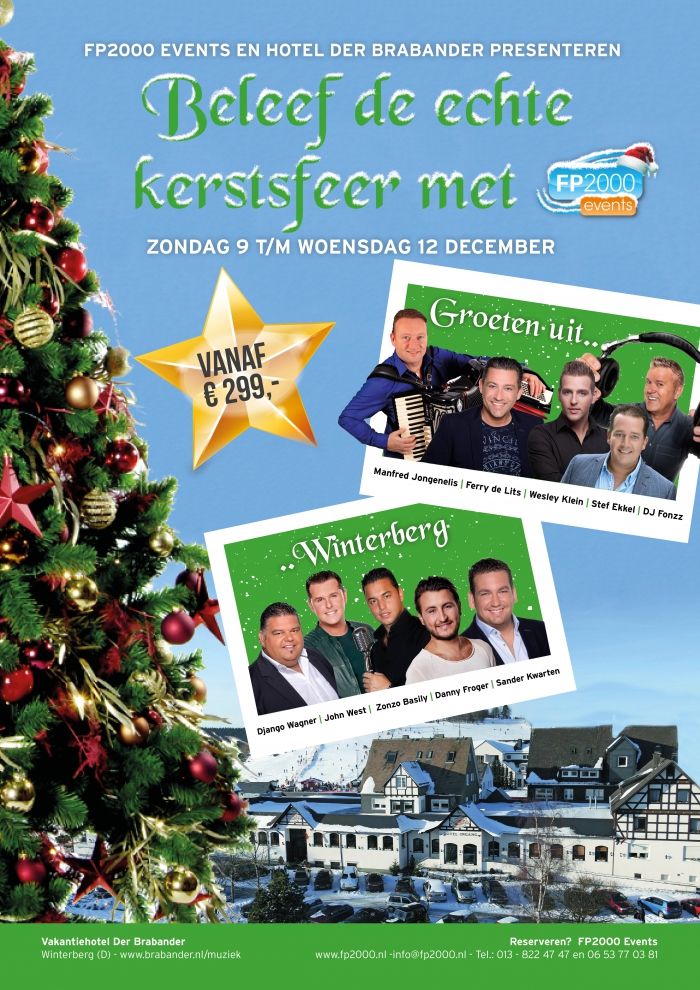 TOP-Kerstreis 9 t/m 12 december 2018