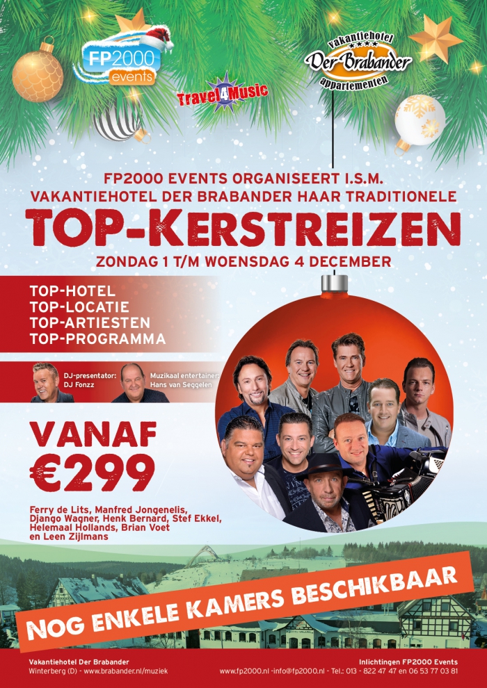 TOP-Kerstreis 1 t/m 4 december 2019