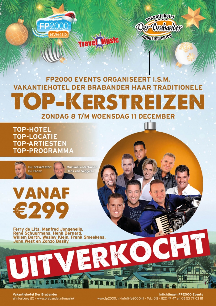TOP-Kerstreis 8 t/m 11 december 2019